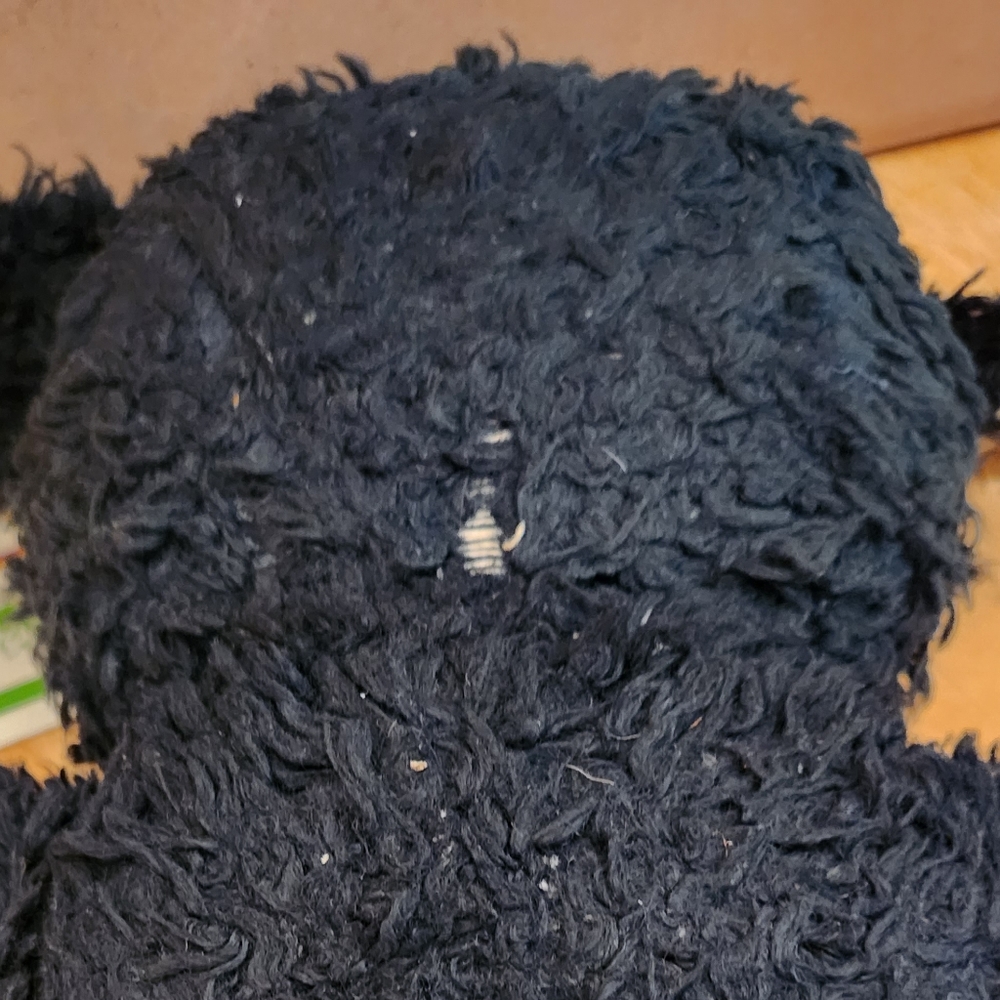 Vintage 1950 Rushton CHUBBY TUBBY BLACK TEDDY BEAR W/RUBBER FACE - Picture 4 of 11